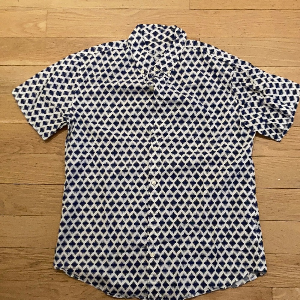 Jack Threads Geometric Short Sleeve Button Down